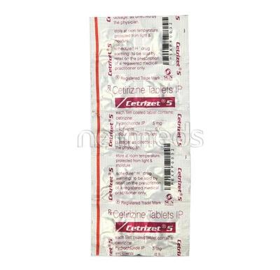 Cetrizet 5mg Tablet 10'S - Allergies-Ant