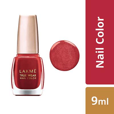 Lakme True Wear Nail Color Reds & Maroons 404 9 Ml - Nail Polish