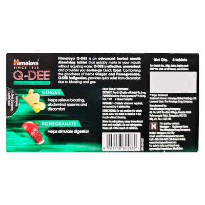 Himalaya Q Dee Indigestion Tablet - Ginger & Pomegranate 6's - Indigestion/Constipation