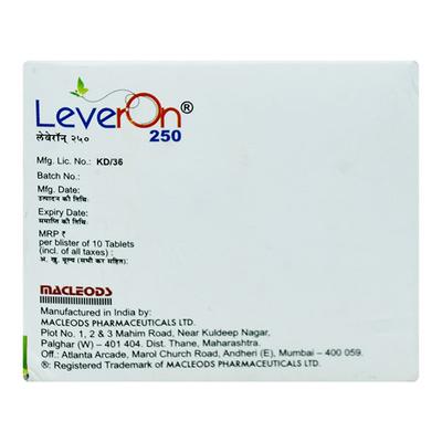 Leveron 250mg Tablet 10'S - Epilepsy/Convulsion-Ant