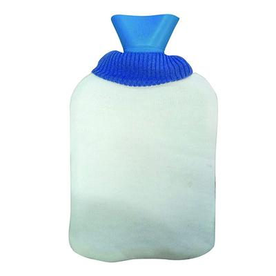 Meditive Hot Water Bottle with Cloth Cover - Blue 1's - Hot Pack/Ice Bag