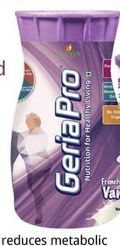 Evexia Geriapro Nutrition Vanilla Flavor Powder 500 gm - Protein Drink