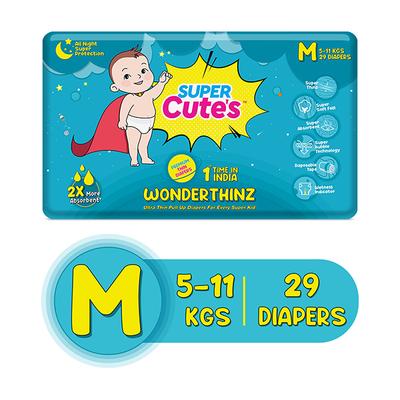 Super Cute's WonderThinz Pull-up Diaper - (M) (5 - 11 kg) 29's - Diapers & Wipes