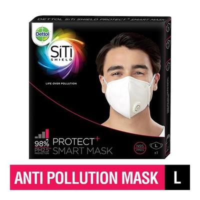 Dettol Siti Shield Air-Pollution Smart Mask - N95 (L) - Face Masks