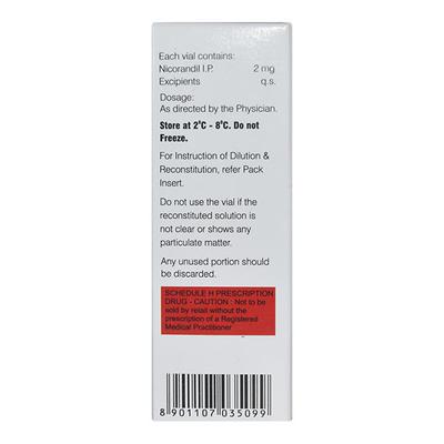 Nicostar 2mg Injection 1ml - Angina