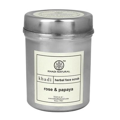 Khadi Natural Herbal Face Scrub - Rose & Papaya 50 gm - Face Scrubs