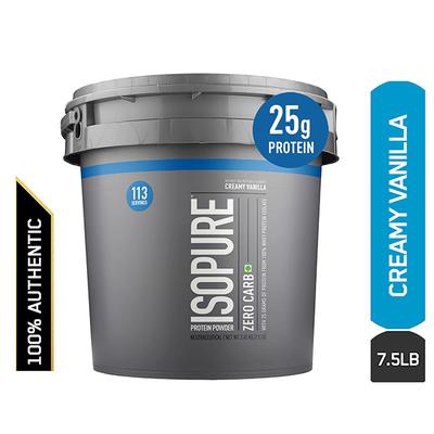 Isopure Zero Carb Protein Powder - Creamy Vanilla Flavour 7.5 lb - Workout Essentials