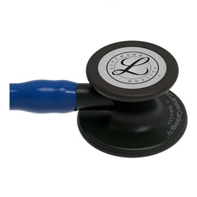 3M Littmann Cardiology IV Stethoscope - Black Finish Chestpiece with Navy Blue Tube (27 inch) (6168) - Stethoscopes