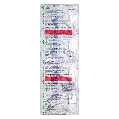 P2I L 75/40mg Capsule 10'S - Ulcer/Reflux/Flatulence-GIT