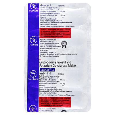 CLAVCEP CV Tablet 10's - Bacterial Infections-Cep