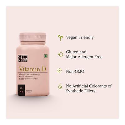 She Need Why Not 'Vitamin-D3' Tablet 60's - Multi-Vitamins