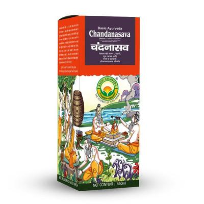 Basic Ayurveda Chandanasava Liquid 450 ml - Speciality Medicines