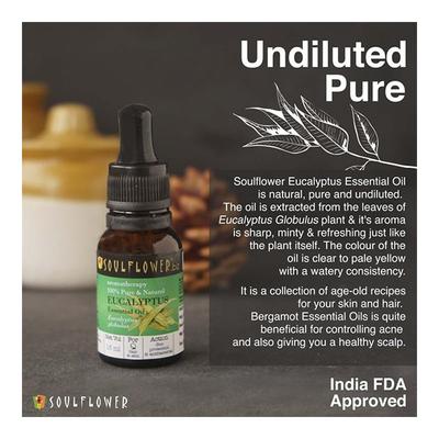 Soulflower Essential Oil - Eucalyptus 15 ml - Essential Oils
