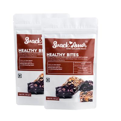 Snack Amor Healthy Bites Mini Bar (Pack of 2 x 150 gm) - Nutritional Bars