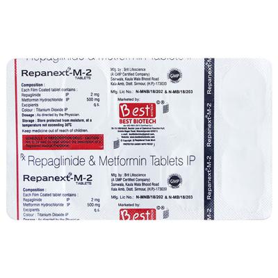 REPANEXT M 2 Tablet 10's - Diabetes-Ant