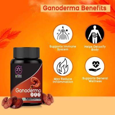 1 Tree Ganoderma Veg Capsule (Pack of 2 x 60's) - Health Products