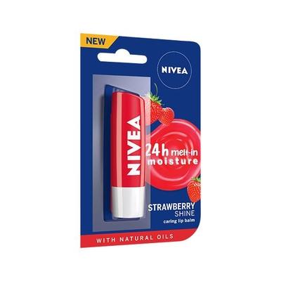 Nivea Buy 1 Get 1 Free Strawberry & Blackberry Shine Lip Balm 4.8 gm - Lip Balms