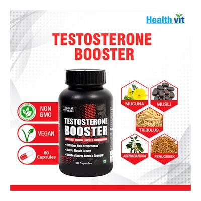 HealthVit Fitness Testosterone Booster Capsule 60's - Sexual Care