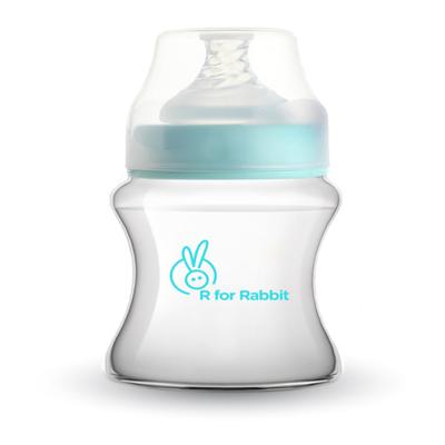 R For Rabbit First Feed Polypropylin Feeding Bottle 150 ml - Light Blue - Feeding & Nursing