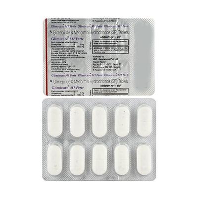 Glimicure M1 Forte Tablet 10'S - Diabetes-Ant