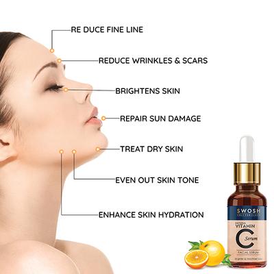 Swosh Combo (Natural Vitamin C Foaming Face Wash 100 ml + Natural Vitamin C Face Serum 30 ml) - Personal Care (Ayush)