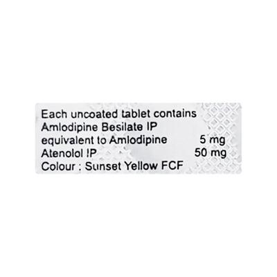 Amloz AT 50mg Tablet 14'S - Hypertension-Cal
