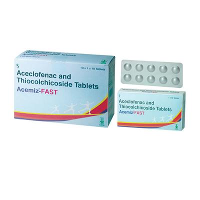 Acemiz Fast 4/100mg Tablet 10'S - Pain relief-Nsa