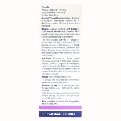 Betadine Douche Vaginal 10% Wash 200ml - Skin Infections-Ski
