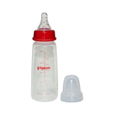 Pigeon Peristaltic Nursing Bottle Kpp Nipple (M) - Red 200 ml - Feeding & Nursing