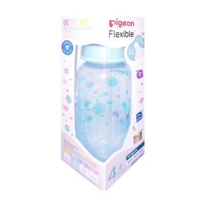 Pigeon Flexible 4+ Months PP Feeding Bottle - Green 240 ml - Feeding & Nursing