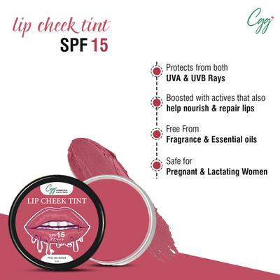 CGG Cosmetics Lip & Cheek Tint Balm SPF 15 - Pull Me Roser (121) 7 gm - Lip Balms
