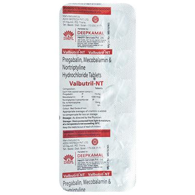 VALBUTRIL NT Tablet 10's - Neuropathic Pain-Dru