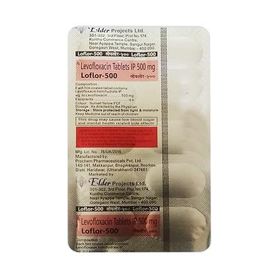 LOFLOR 500 Tablet 10's - Bacterial Infections-Qui
