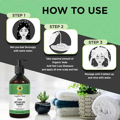 Organic Veda Raise Anti Hair Loss Shampoo 473 ml - Personal Care (Ayush)