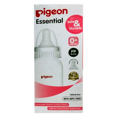 Pigeon Essential PP Feeding Bottle - White (120 ml) - Feeding & Nursing