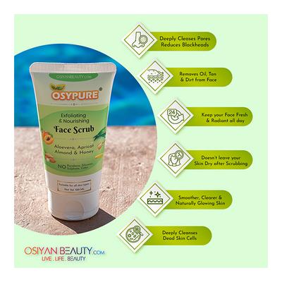 Osypure Exfoliating & Nourishing Face Scrub 100 ml - Face Scrubs
