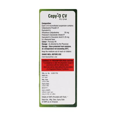 Cepy O Cv Dry Syrup 30ml - Bacterial Infections-Cep