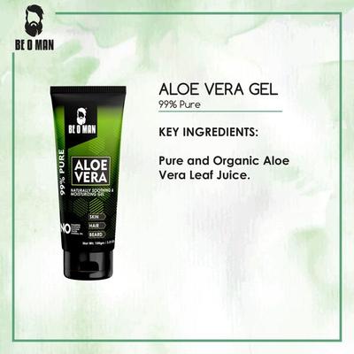 Beoman Multi Functional Aloe Vera Gel 100 gm - Shaving Creams
