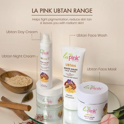 La Pink Ubtan White Haldi Face Mask 100 gm - Face Packs