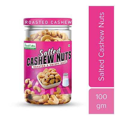 The Food Folks Salted Cashew Nuts 100 gm - Nutritional Bars