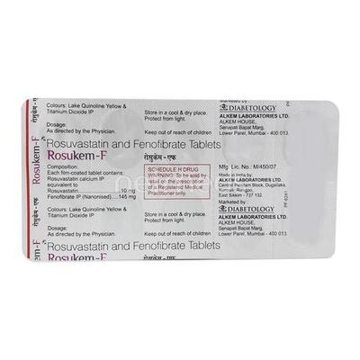Rosukem F Tablet 10'S - High Cholesterol-Dys