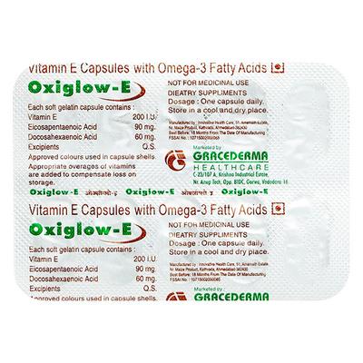 OXIGLOW E Soft Gelatin Capsule 10's - Supplements-Sup