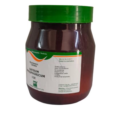 Bio-India's Biochemic Tablet - Natrum Phosphoricum 12X 450 gm - Bio-Chemic
