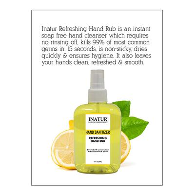 Inatur Refreshing Hand Rub Hand Sanitizer 280 ml - Hand Sanitizer