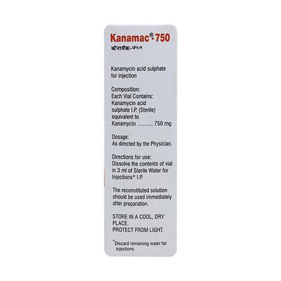 Kanamac 750mg Injection 1's - Bacterial Infections-Ami