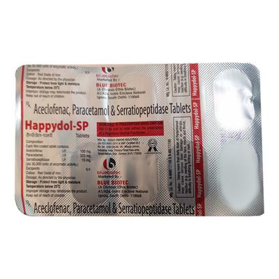 HAPPYDOL SP Tablet 10's - Pain relief-Nsa