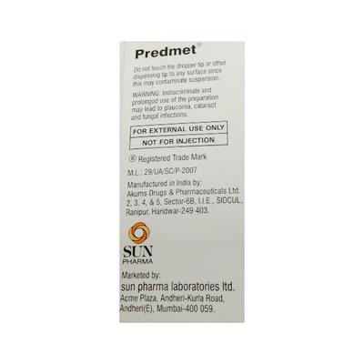 PREDMET Ophthalmic Suspension 10ml - Eye conditions-Eye