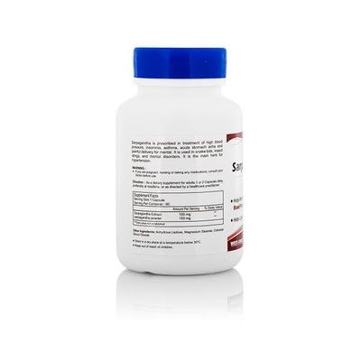 HealthVit Sarpagandha 250 mg Capsules 60's - Vital Health