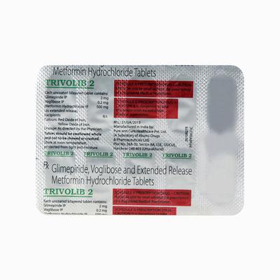 Trivolib 2mg Tablet 10'S - Diabetes-Ant