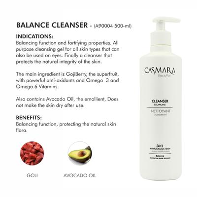 Casmara Beauty Plan 3 in 1 Balancing Cleanser 500 ml - Face Wash & Cleansers